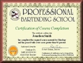 Bartending Certification