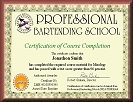 Bartending Certificate